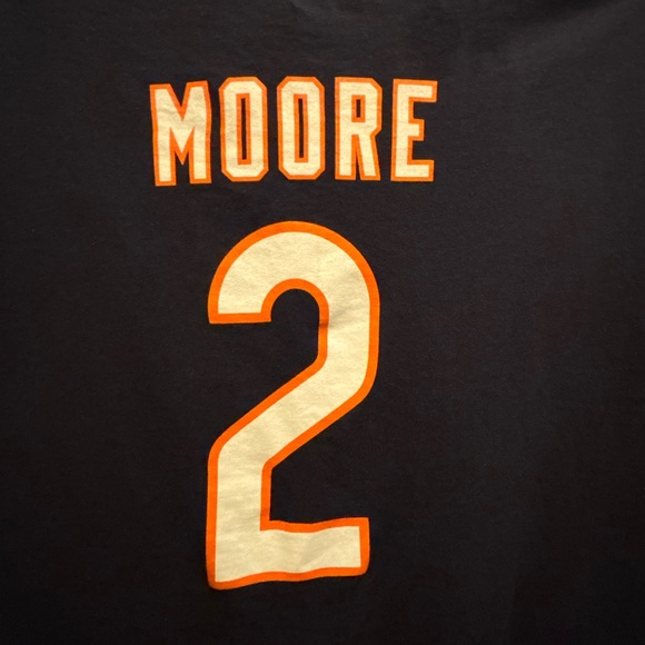 Chicago Bears T-Shirt DJ Moore #2 NFL Team Apparel Men Medium Navy Blue Football - Picture 6 of 8